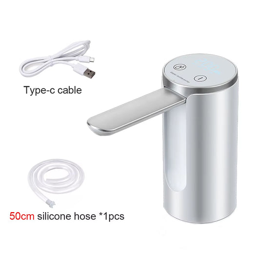 Electric Water Gallon Bottle Pump Automatic Folding Water Dispenser Pump 19 Liters Rechargeable Foldable Desk Water Bottle Pump