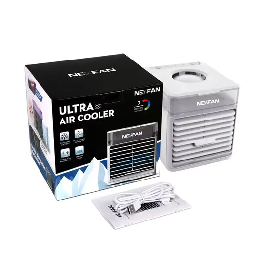 New Portable Ultra Air Cooler USB Cooling Fan Humidifier 3 Speeds 500ML Personal Air Conditioner with LED Light for Home Office
