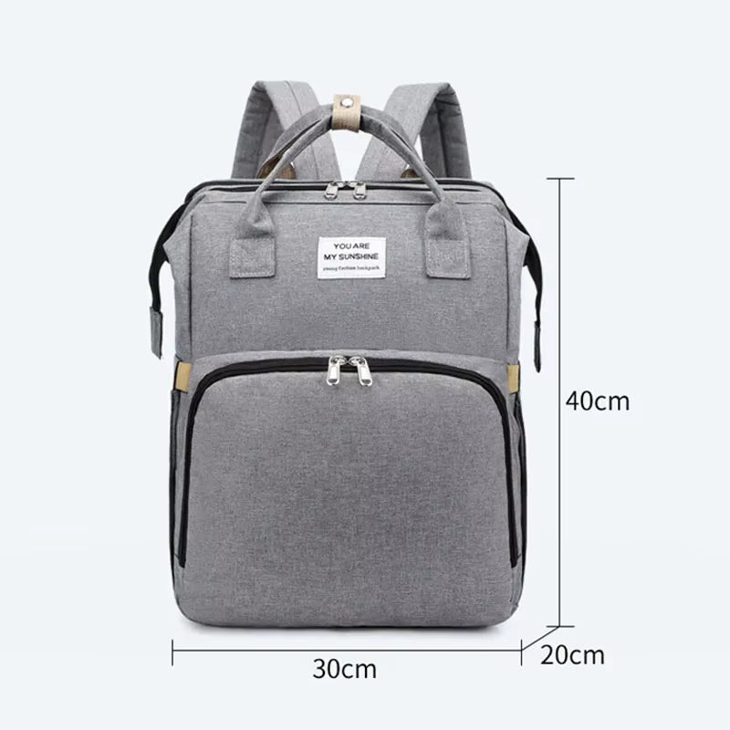 Folding Mommy Diaper Bags Baby Bed Fashion Women'S Bag Maternity Nappy Diaper Bags Travel Milk Bottle Backpack Nursing Bags