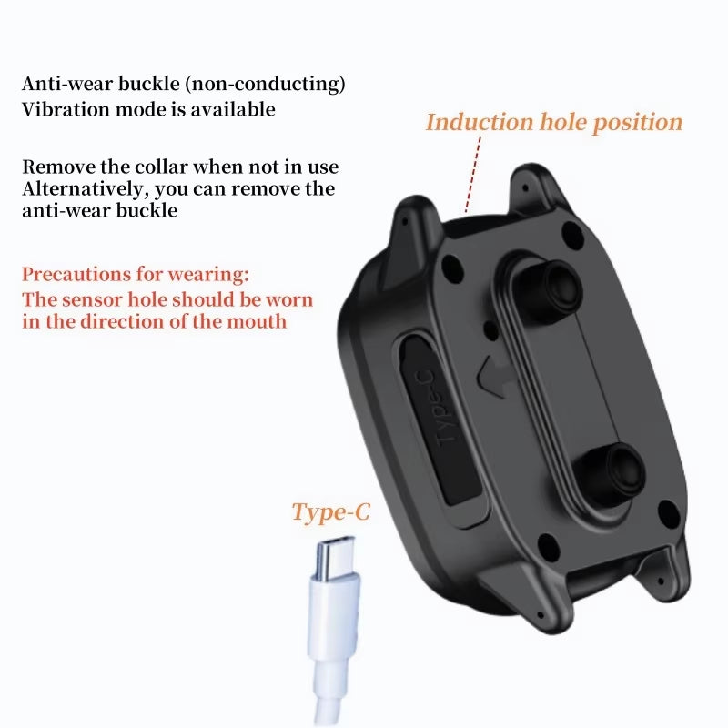 Automatic anti Barking Dog Collar, Rechargeable Bark Stopper, Stop Barkin, Electric Training Collar for Dog