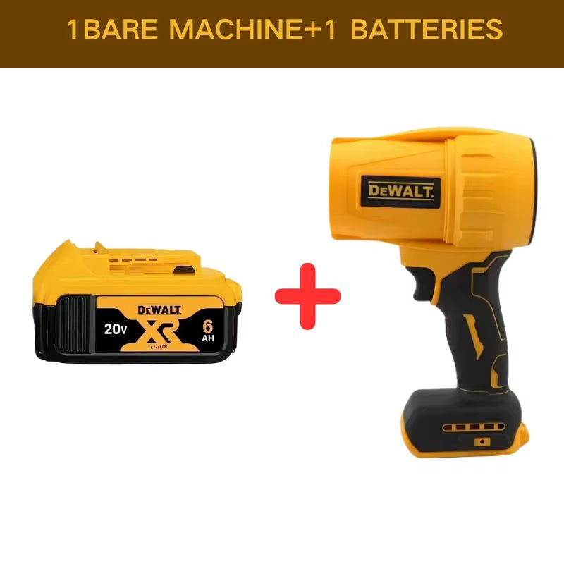 Cordless Air Blower Brushless Turbo Fan Violent Fan 800G Thrust Handheld Dust Blowing Tool Rechargeable 20V Battery