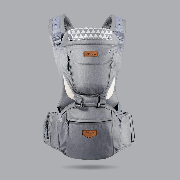6-in-1 Ergonomic Baby Carrier with Hip Seat — Hands-Free Waist Stool for Newborns & Toddlers (3–36 Months)