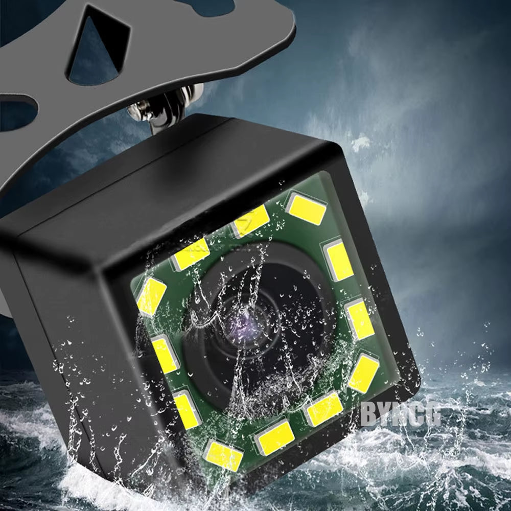 IR Car Rear View Camera Wide Angle Reverse Parking Waterproof CCD LED Auto Backup Monitor Universal for BMW New HD Night Vision