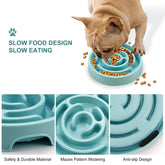 Maze slow feeder bowl, top view