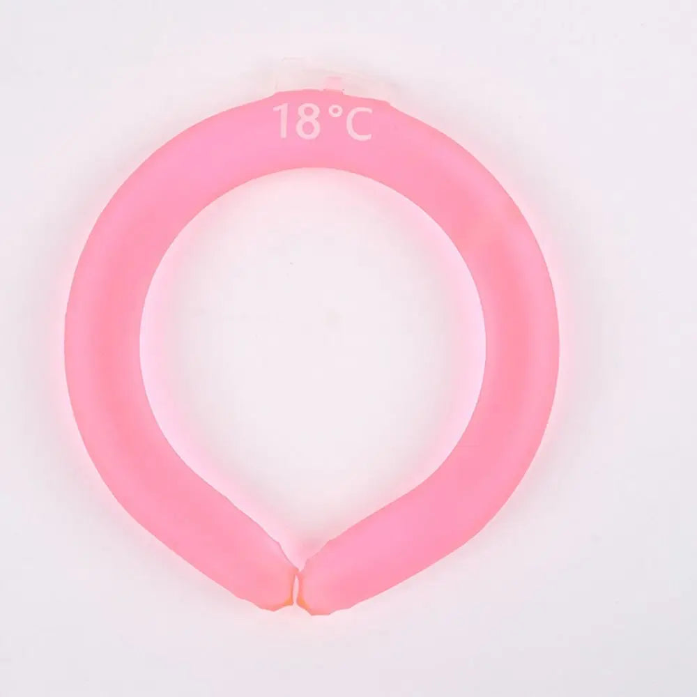 Collar Tube Neck Cooler Ice Pack Reusable Neck Cooling Ring Ice Maker Gel Liquid Cooling Neck Wraps Fitness