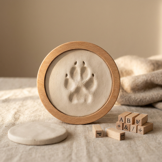 DIY clay paw print keepsake kit
