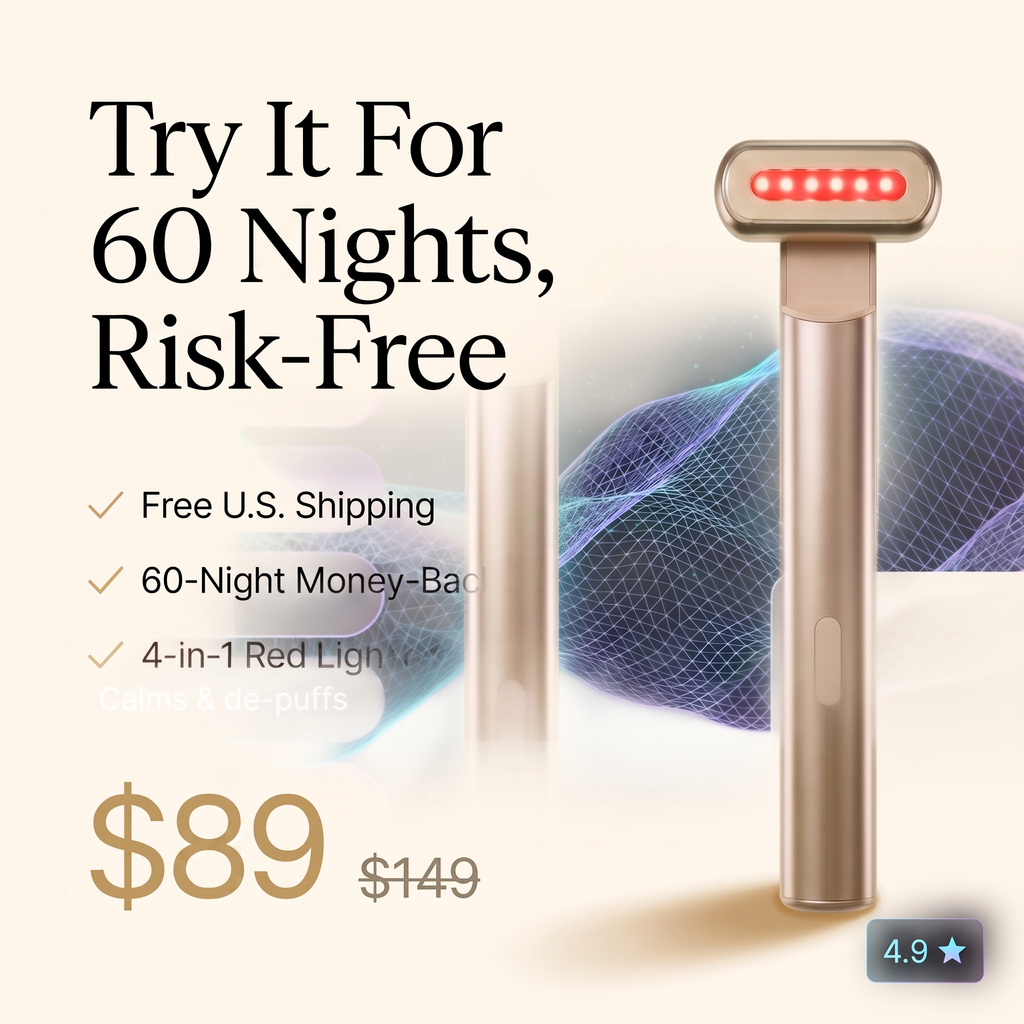 Try LUMÉRA for 60 nights risk-free — free U.S. shipping, 60-night money-back guarantee, $89